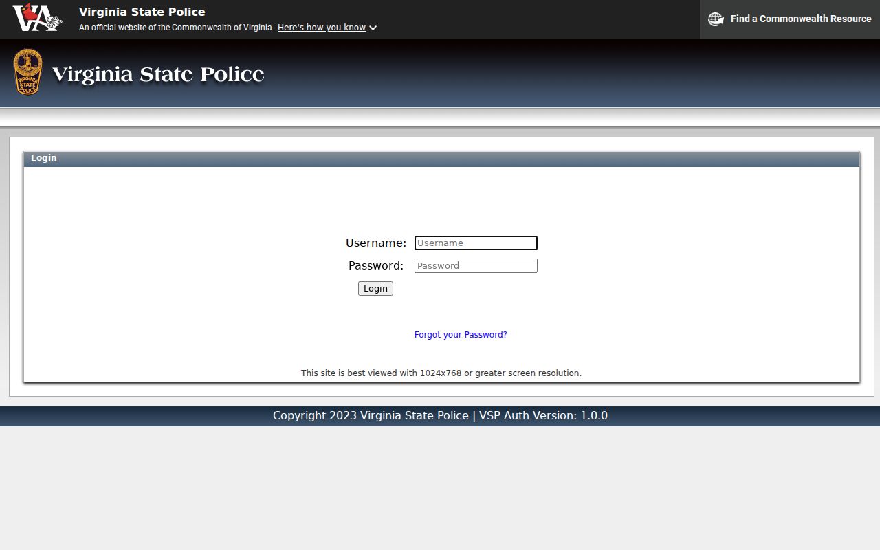 Hanover County criminal history SP-167 form generator